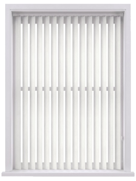 Lunda White Snow Dimout Vertical Blind