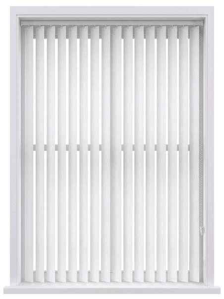 Nimzo White Dimout Vertical Blind
