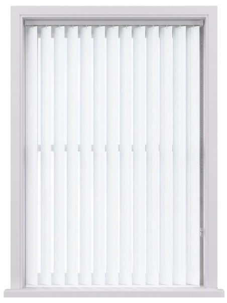 Grob White Dimout Vertical Blind