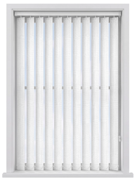 Harran White Dimout Vertical Blind