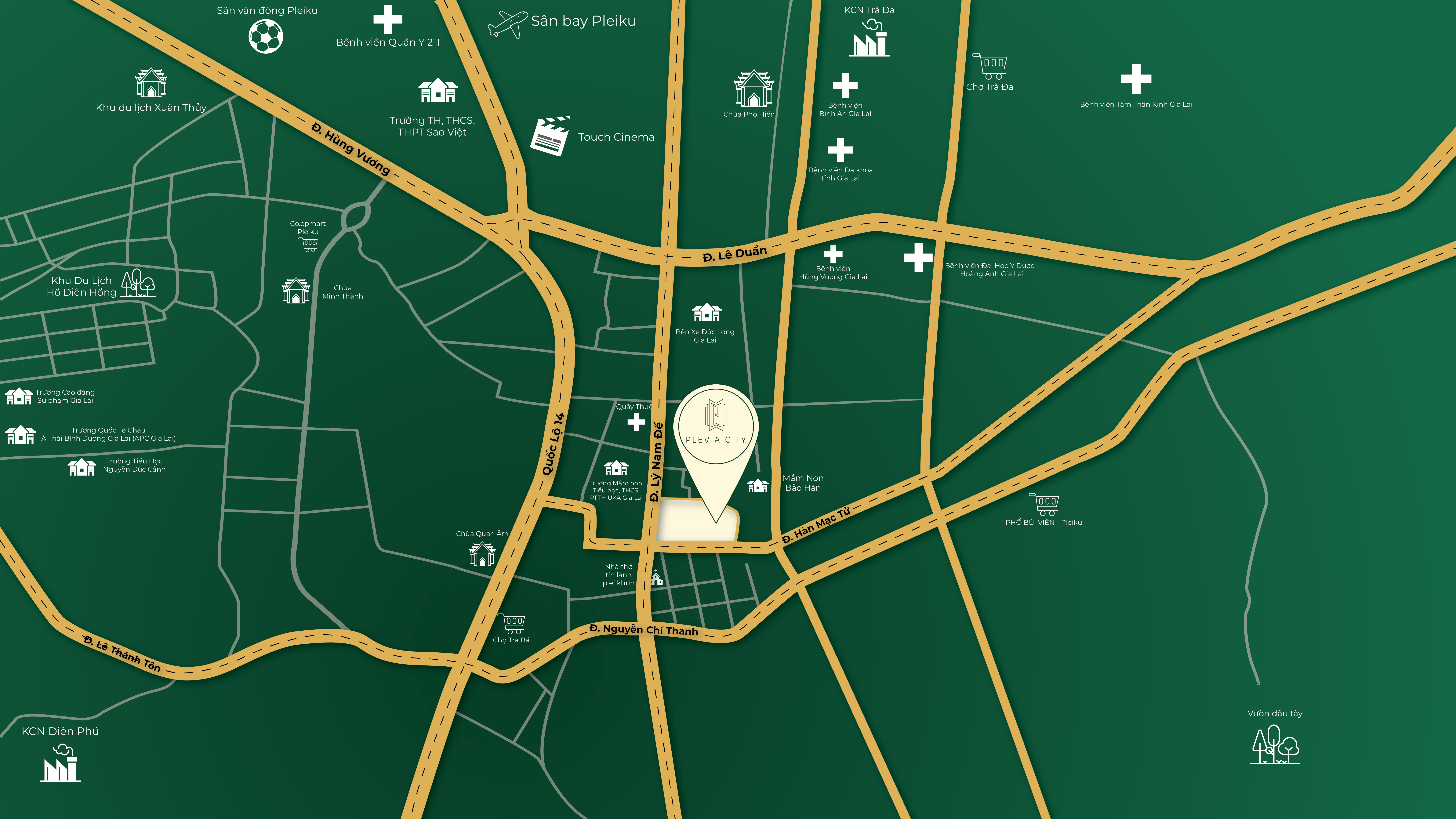 Vị trí dự án Plevia City
