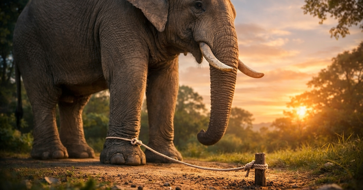 The Elephant Rope: Why You're Still Tied to Yesterday's Failures