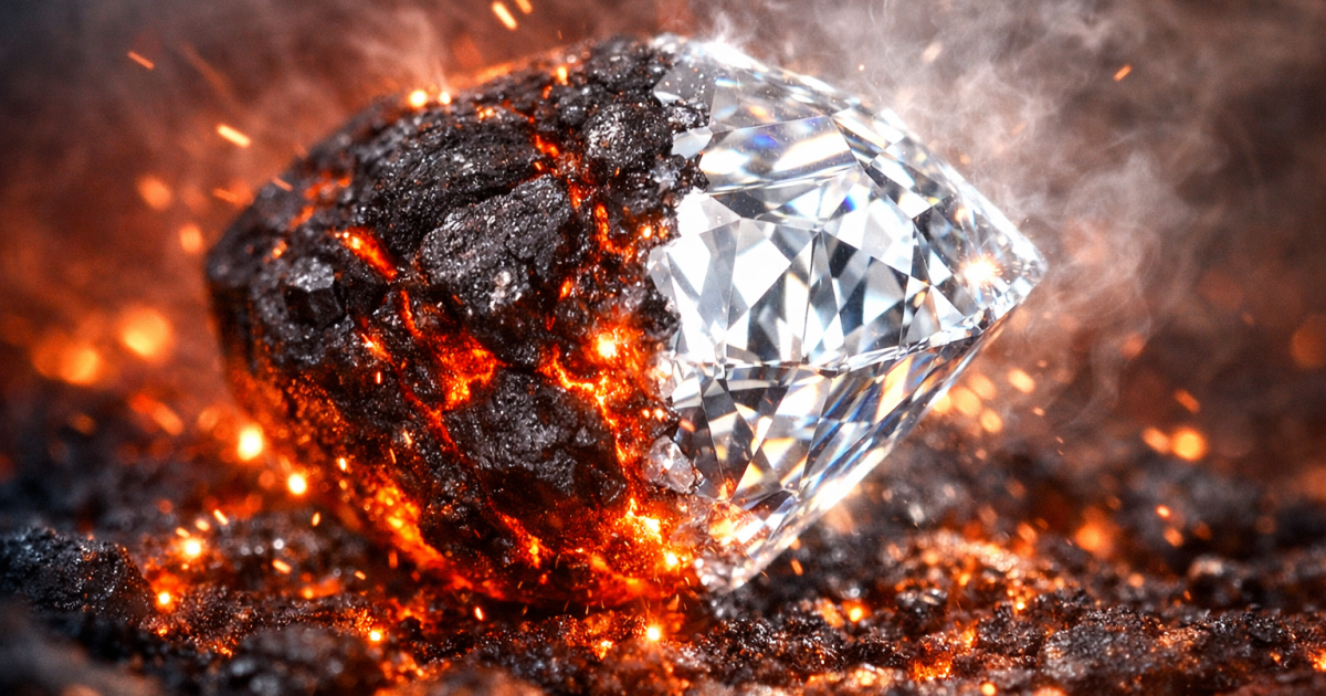A Diamond is a Chunk of Coal Made Good Under Pressure