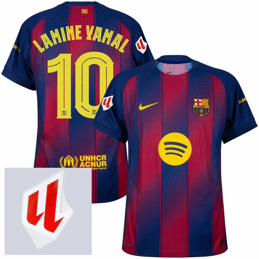 Barcelona Lamine Yamal 10 Home Authentic Player 2025/26 Dri-Fit ADV Match – La Liga Patch