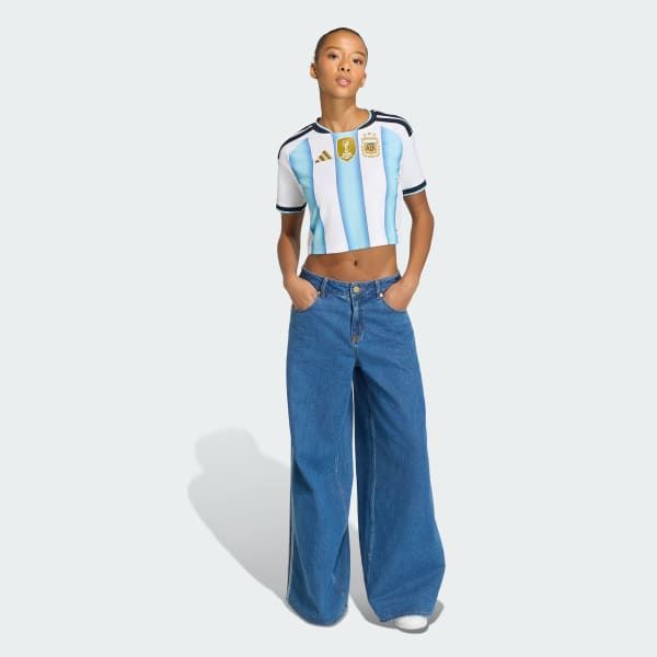Argentina Home Cropped Jersey Women’s Home World Cup 2026 3