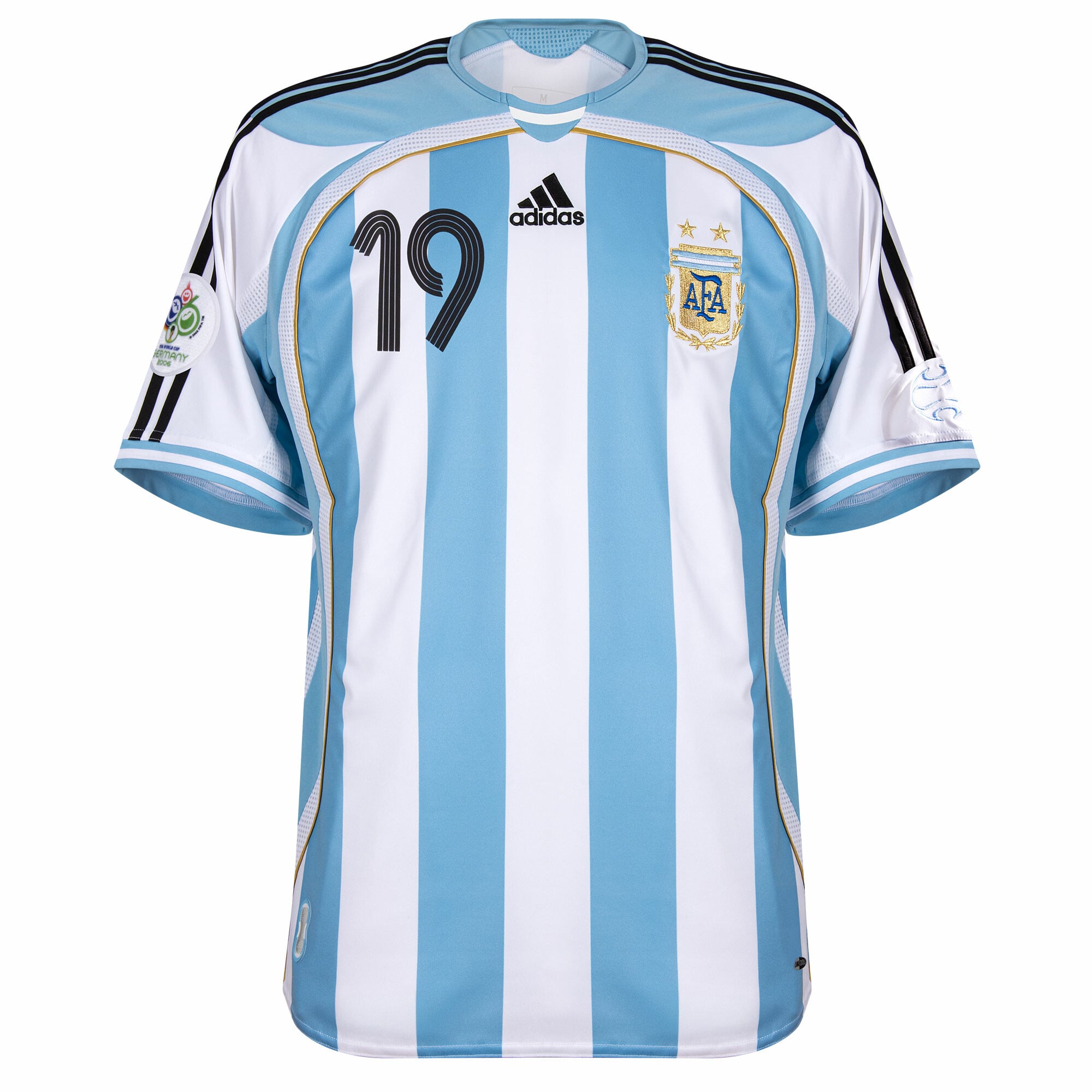 Argentina Home Messi 19 Shirt 2006 (Reissue) incl. FIFA World Cup 2006 Patch 3