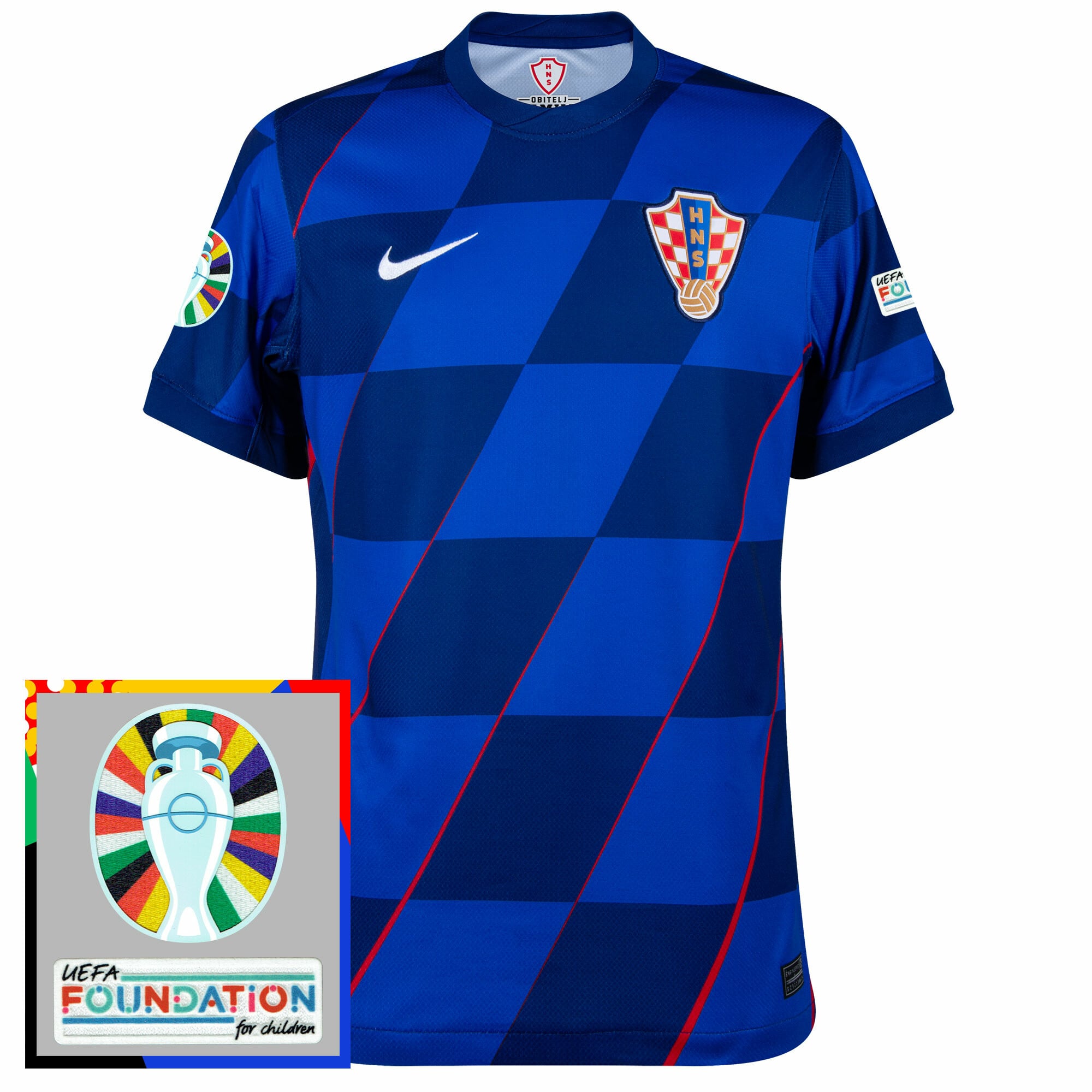 Croatia Away Shirt 2024-2025 incl. Euro 2024 & Foundation Patches