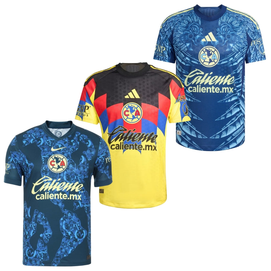 Club América Fan Jersey Home, Away y Third 2025/26 – Kit 3 Fan Jersey