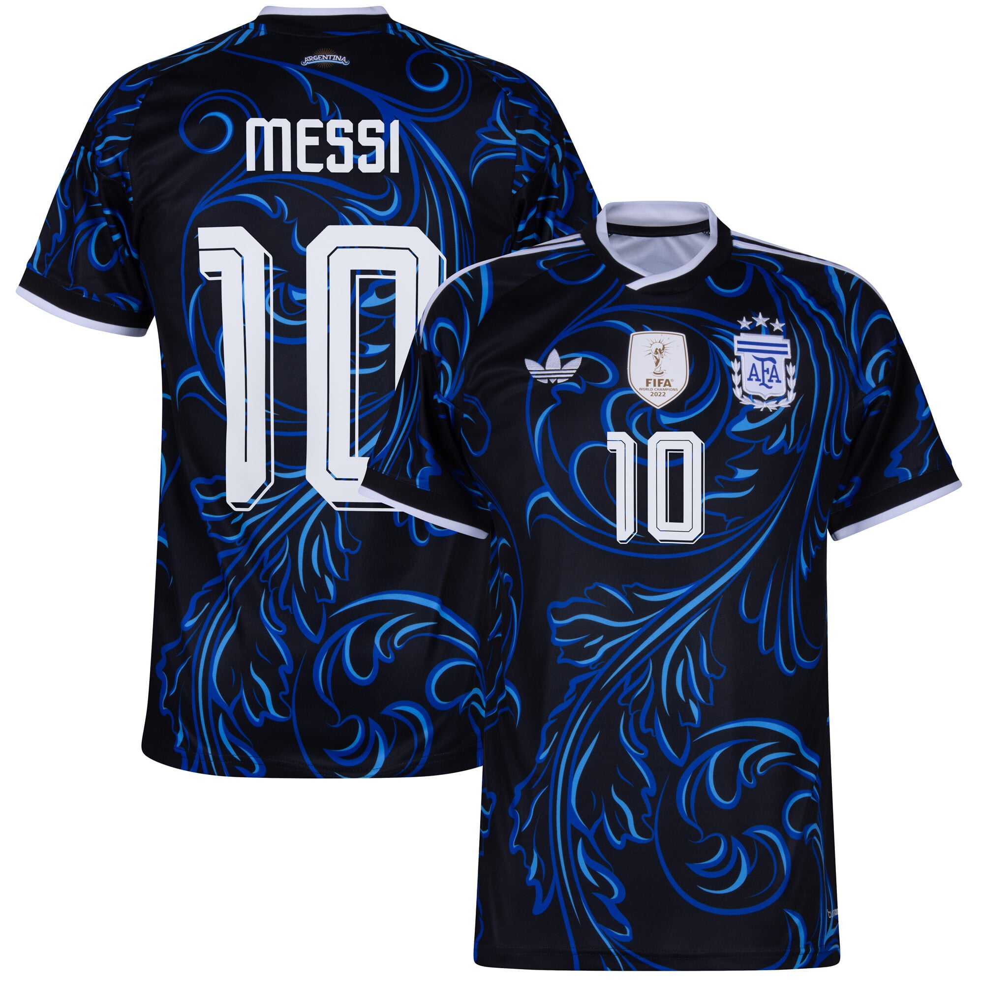 Argentina Away Fan Jersey Messi 10 Shirt 2026-2027 (Official Printing)