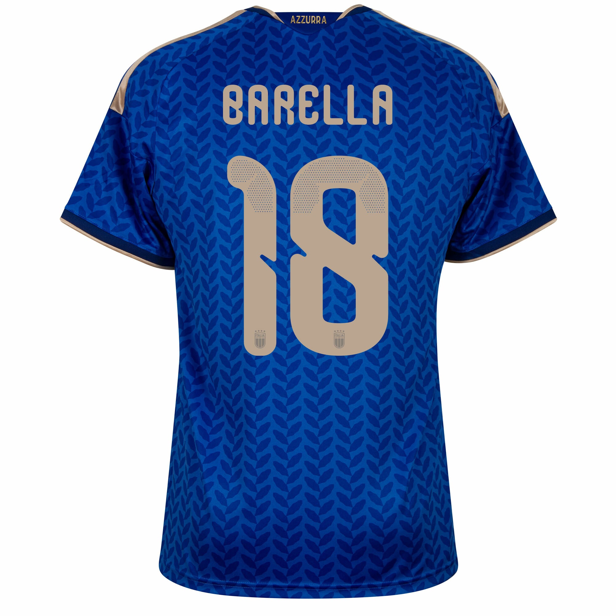 Italy Home Fan Jersey Barella 18 Shirt 2026-2027 (Official Printing) 3