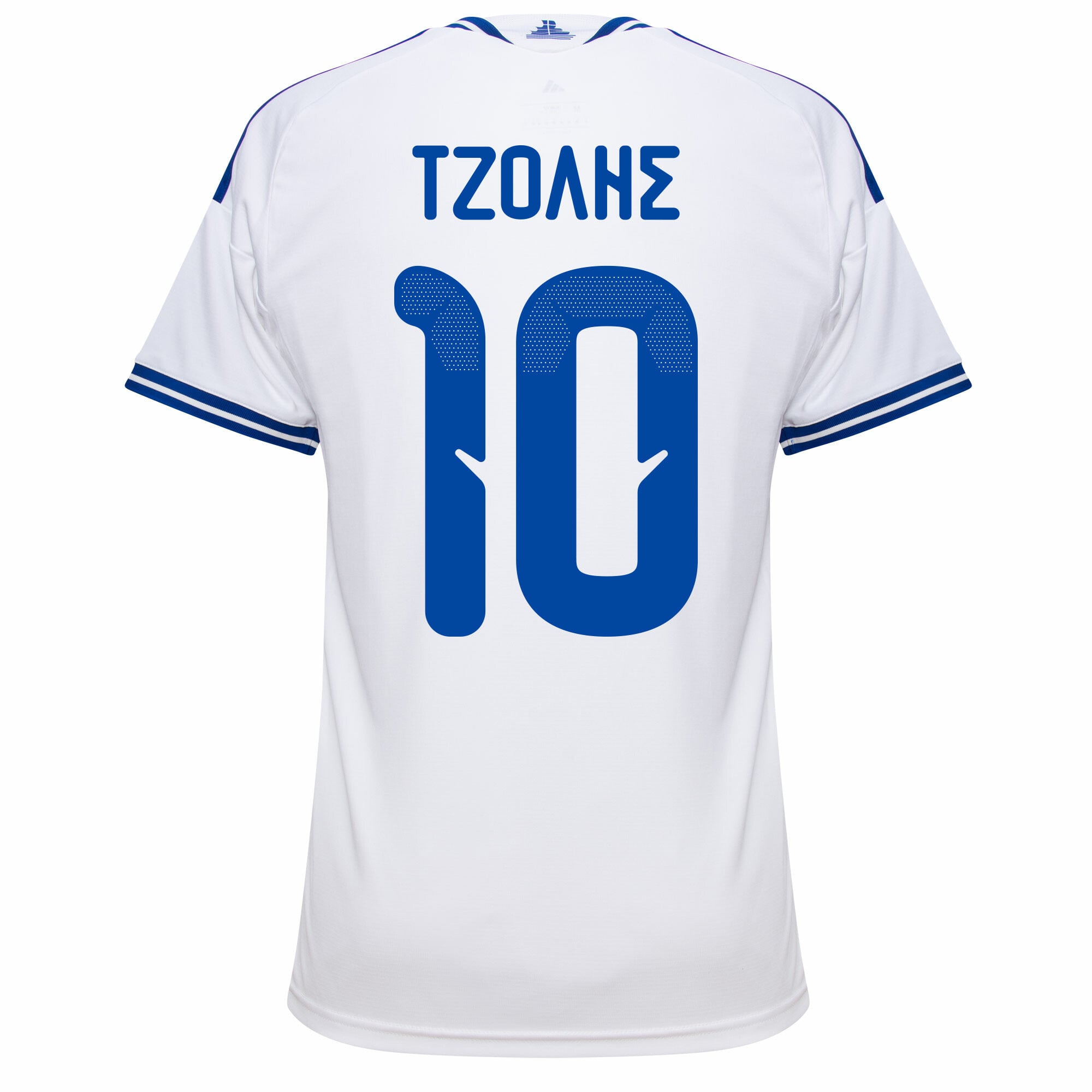 Greece Home ΤΖΟΛΗΣ 10 Fan Jersey Shirt 2026-2027 (Greek Alphabet Option) 3
