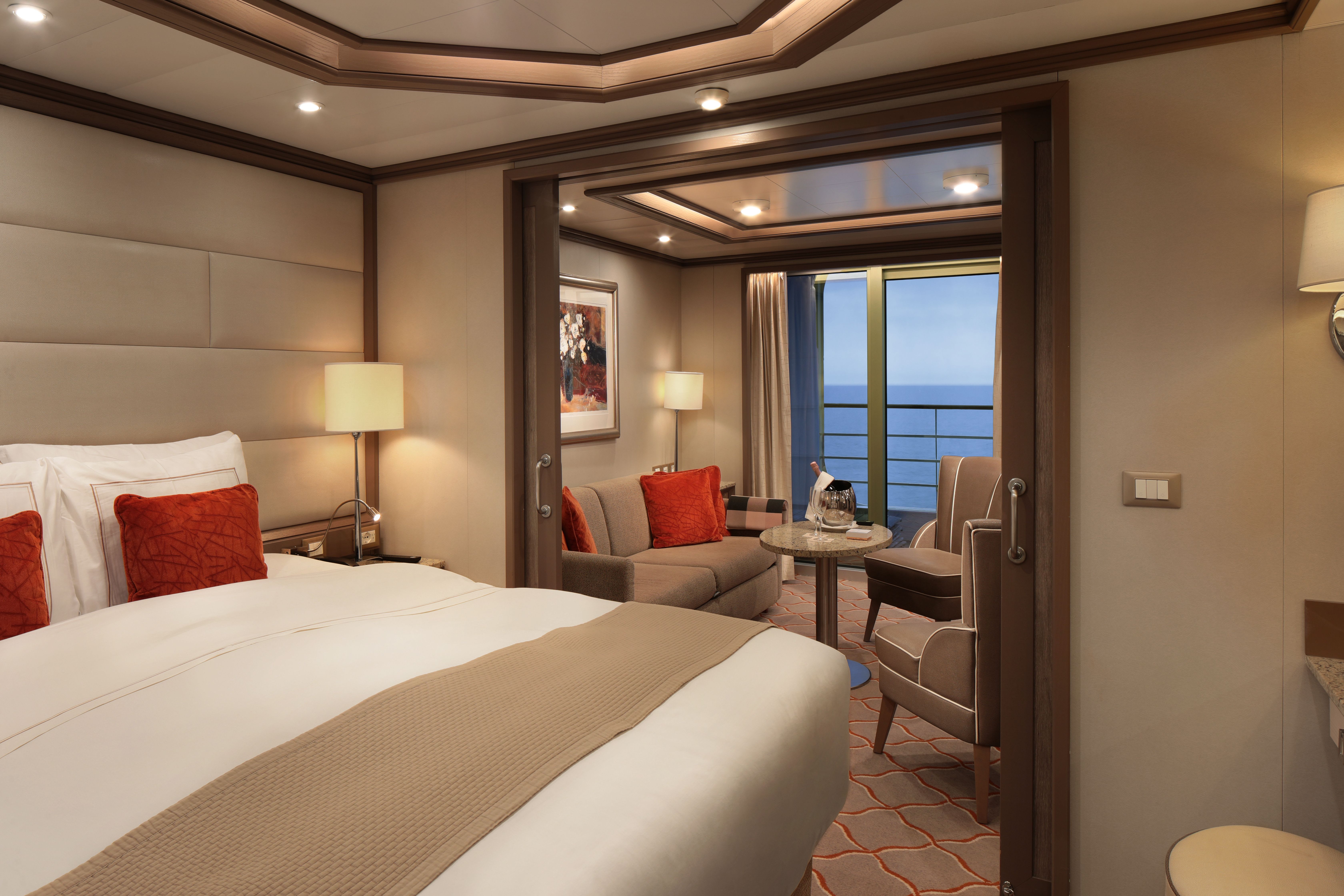Eine Silver Suite der Silver Spirit mit Veranda