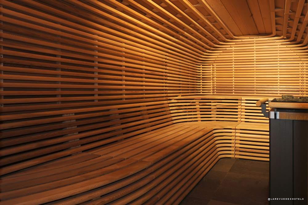 Le sauna du 5 Terres, installé sous les voûtes en grès des Vosges, à Barr