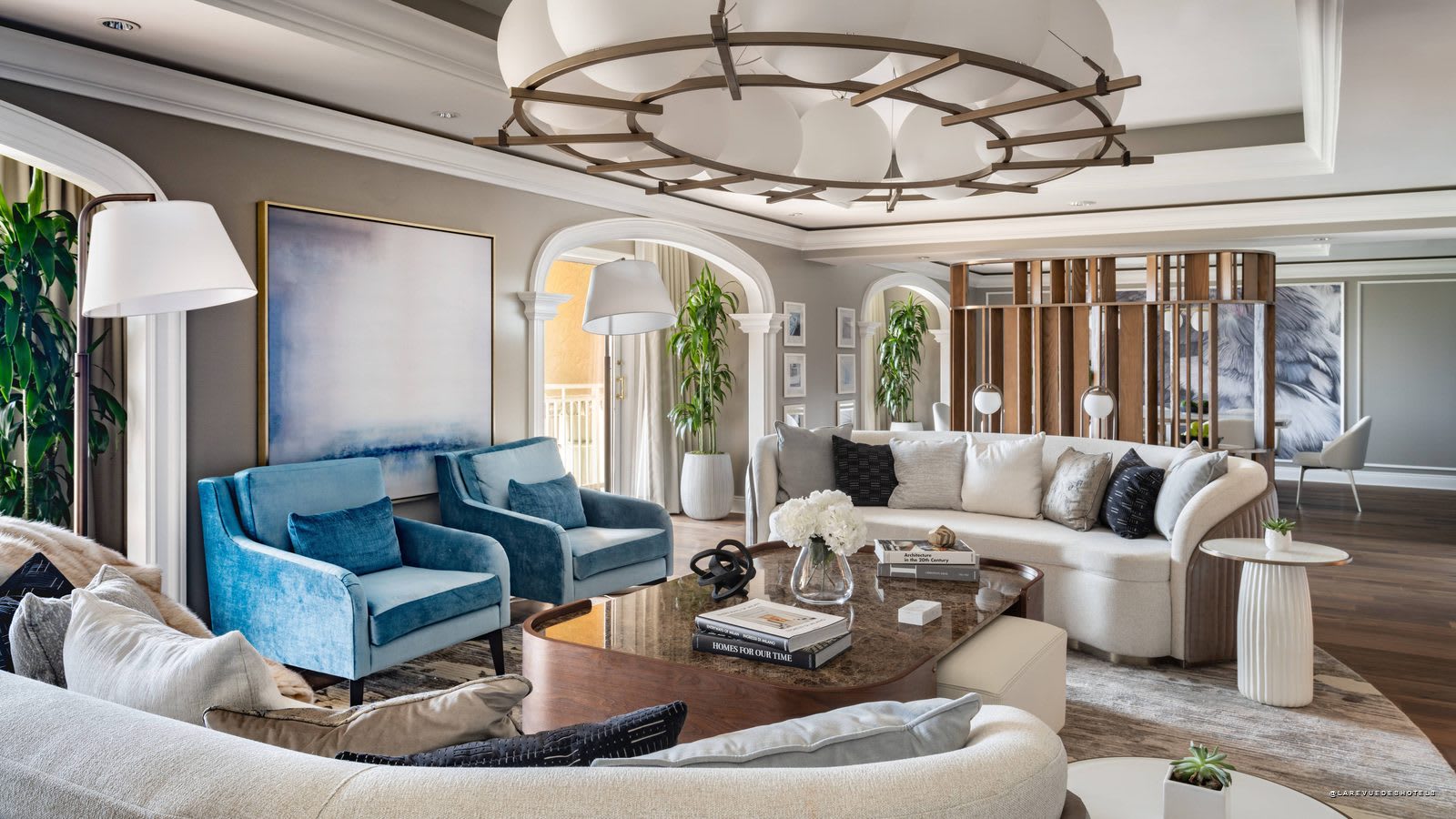 Le salon de la suite présidentielle du Ritz-Carlton Orlando