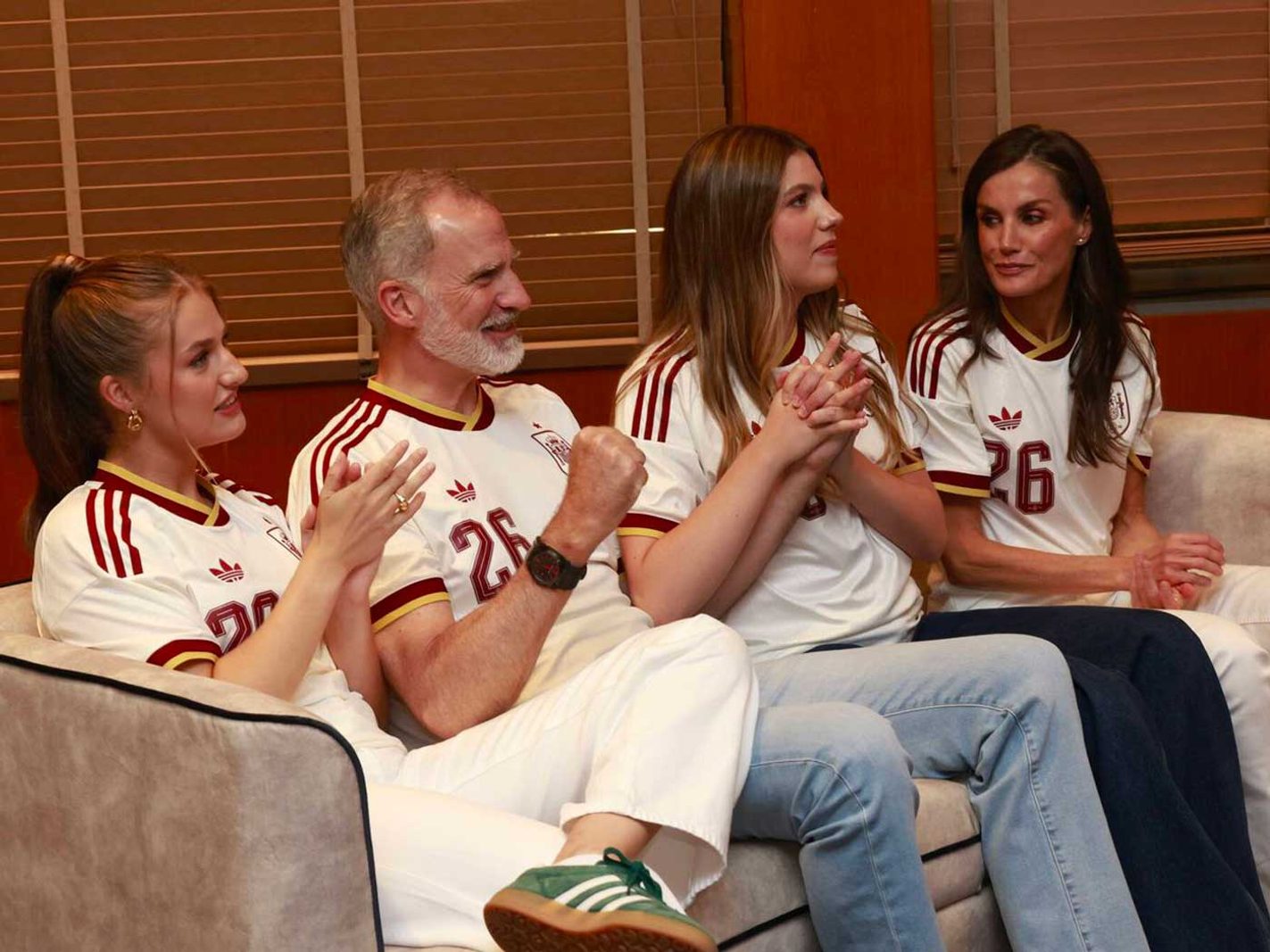 La famille royale explose de joie après la victoire de l'Espagne contre la France à la Coupe du monde de football - Histoires Royales
