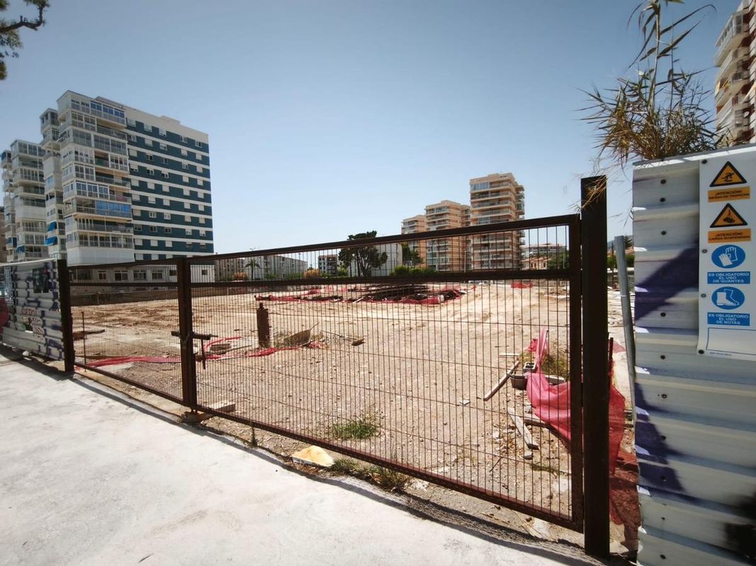 View of the beachfront plot hosting the new hotel establishment