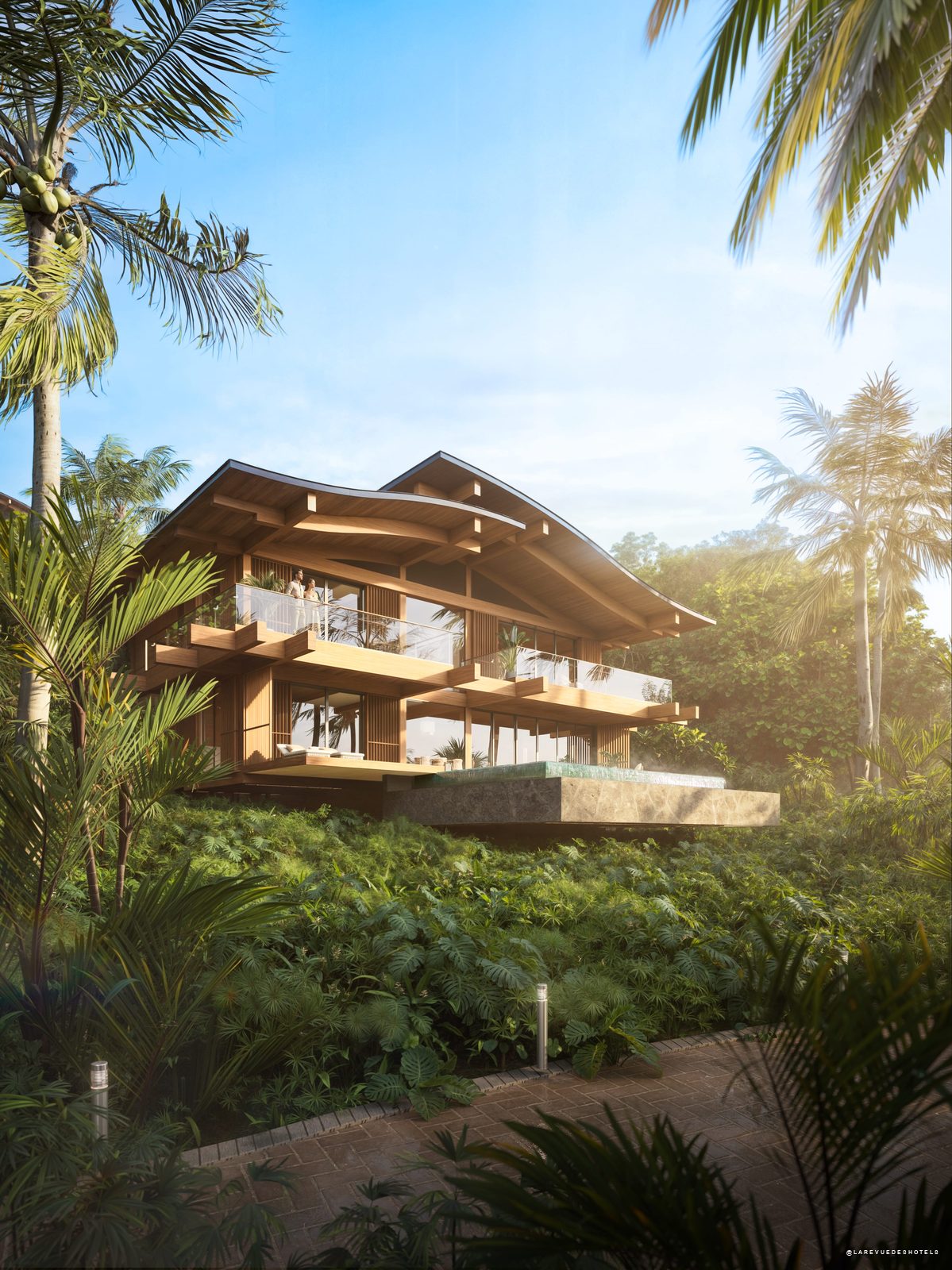 Villas du Maravé Manuel Antonio insérées dans la forêt tropicale costaricienne