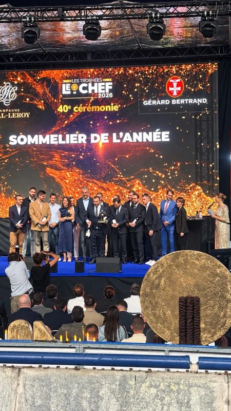 Michael ARNOULT sacré Chef de l’Année® lors des 40 ANS DES TROPHÉES LE CHEF