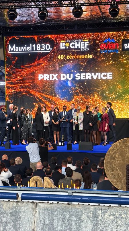 Michael ARNOULT sacré Chef de l’Année® lors des 40 ANS DES TROPHÉES LE CHEF