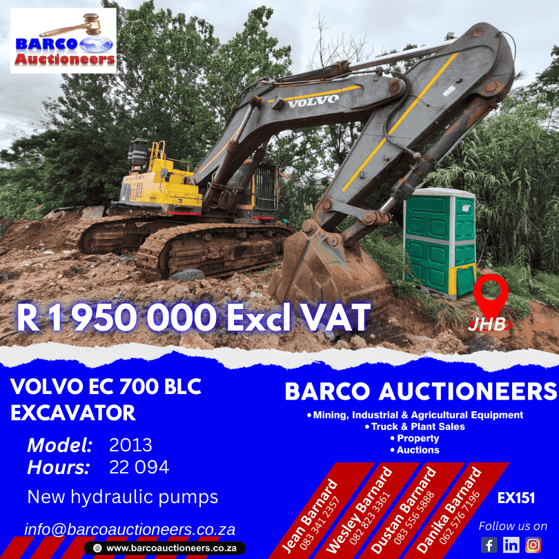 EX151_Volvo EC 700 BLC Excavator 2013 model