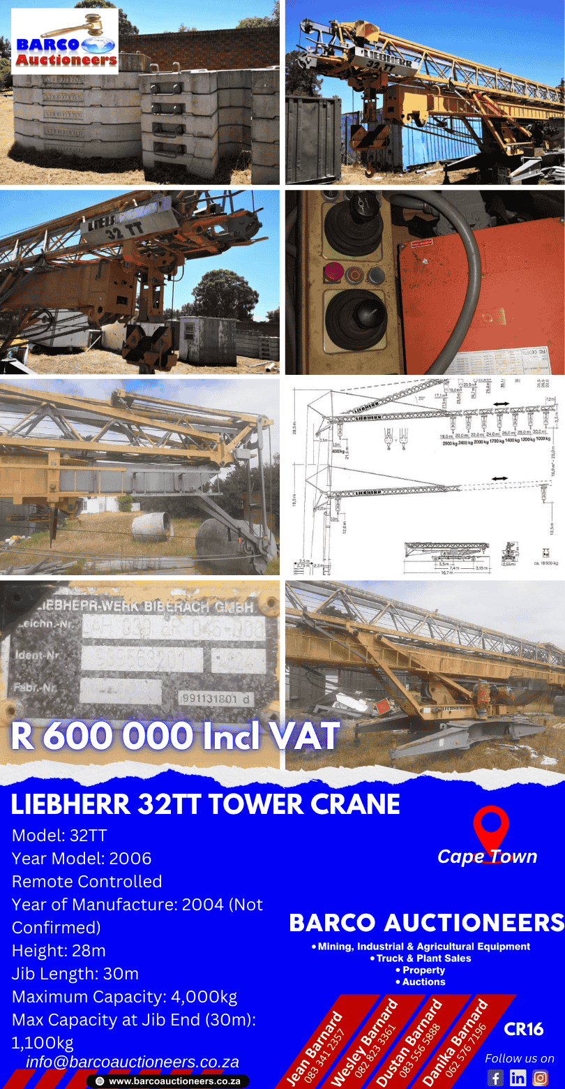 CR16_Liebherr 32TT Tower Crane 2006 model