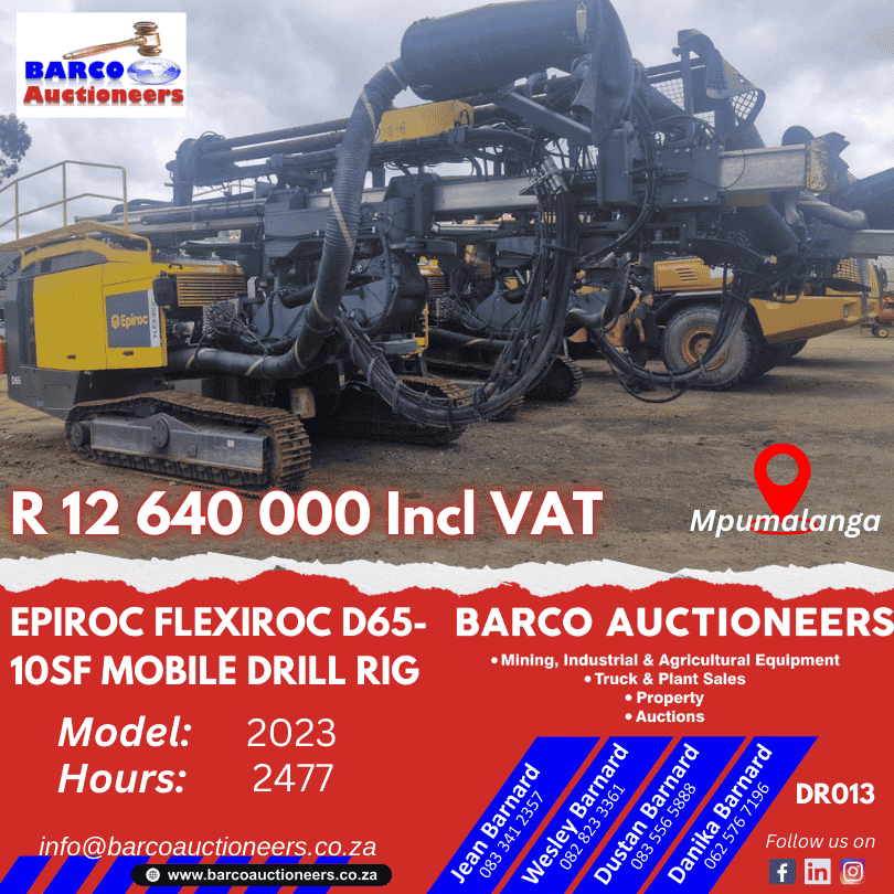 DR013_Epiroc Flexiroc D65-10SF Mobile Drill Rig 2023 model