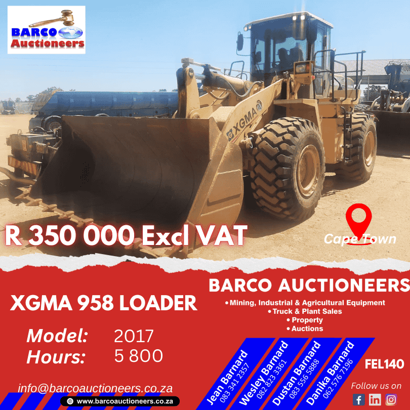 FEL140_XGMA 958 Loader 2017 model