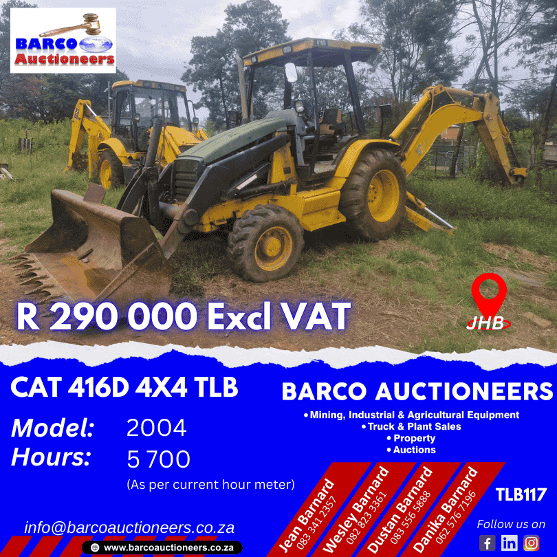 TLB117_CAT 416D 4x4 TLB 2004 model