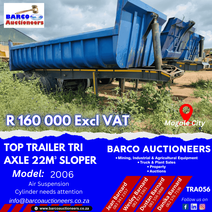 TRA056_Top Trailer Tri Axle 22m³ Sloper 2006 model