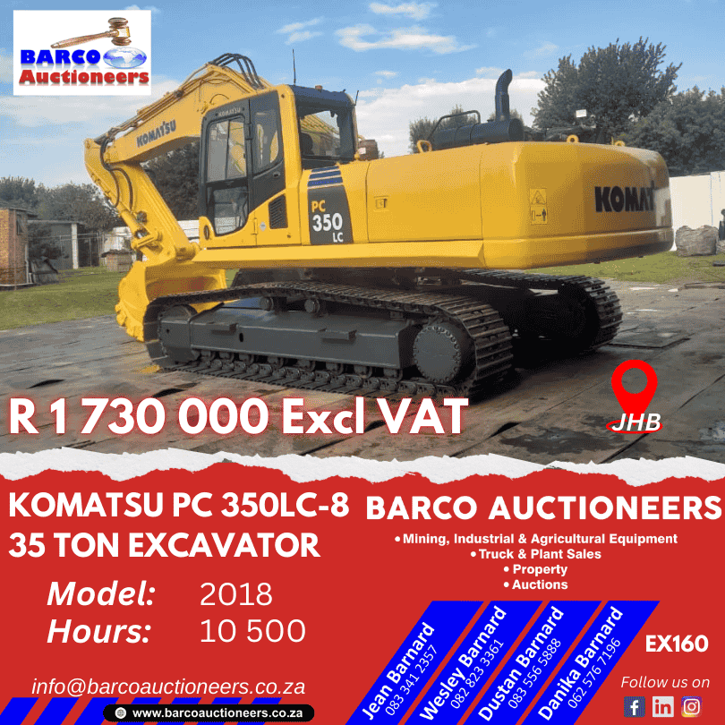 EX160_Komatsu PC 350LC-8 Excavator 2018 model