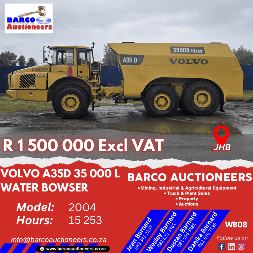 WB08_Volvo A35D 35 000 L Water Bowser 2004 model