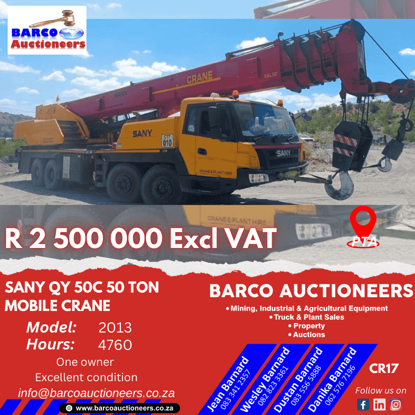 CR17_Sany QY 50C 50 Ton Mobile Crane 2013 model