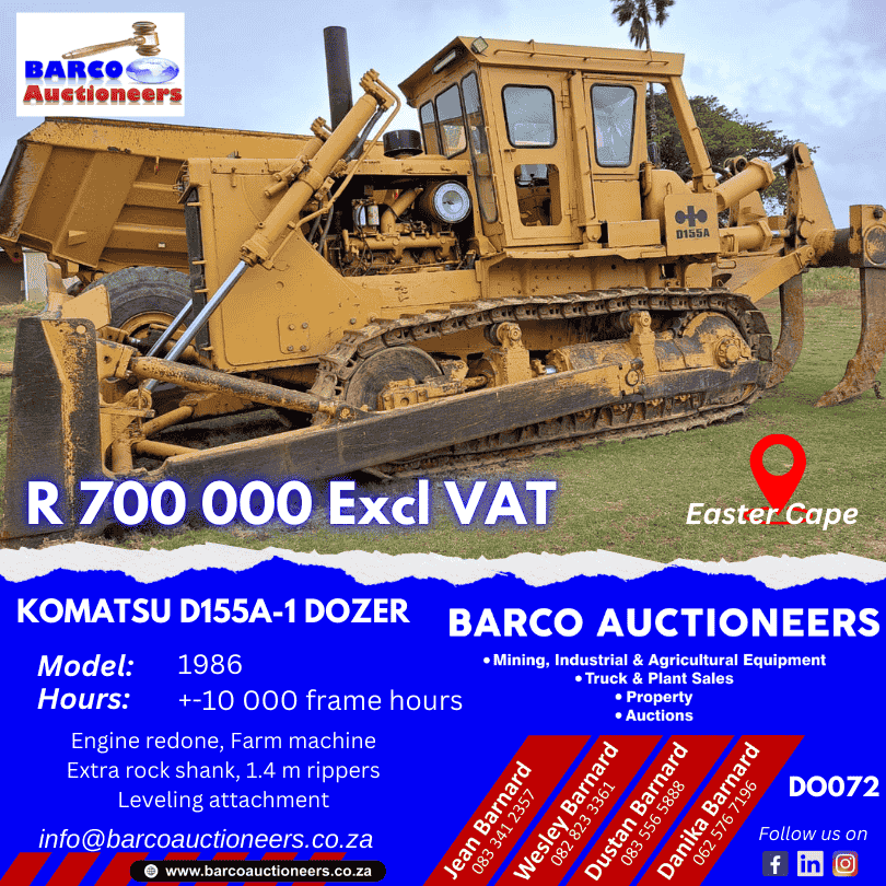 DO072_Komatsu D155A-1 Dozer 1986 model