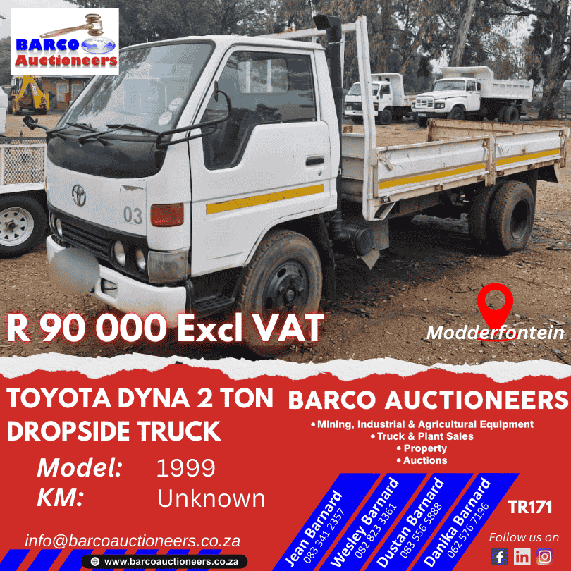 TR171_Toyota Dyna 2 Ton Dropside Truck 1999 model