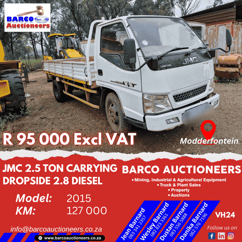 VH24_JMC 2.5 Ton Carrying Dropside 2.8 Diesel 2015 model