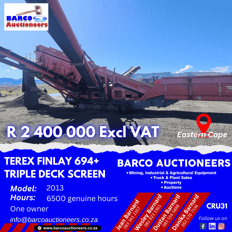 CRU31_Terex Finlay 694+ Triple Deck Screen 2013 model