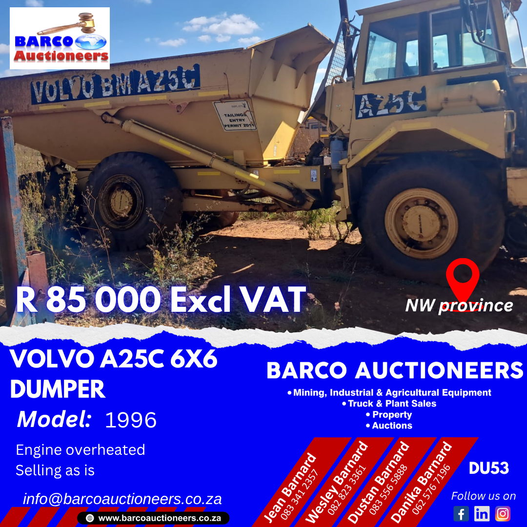 DU53_Volvo A25C 6x6 Dumper 1996 model