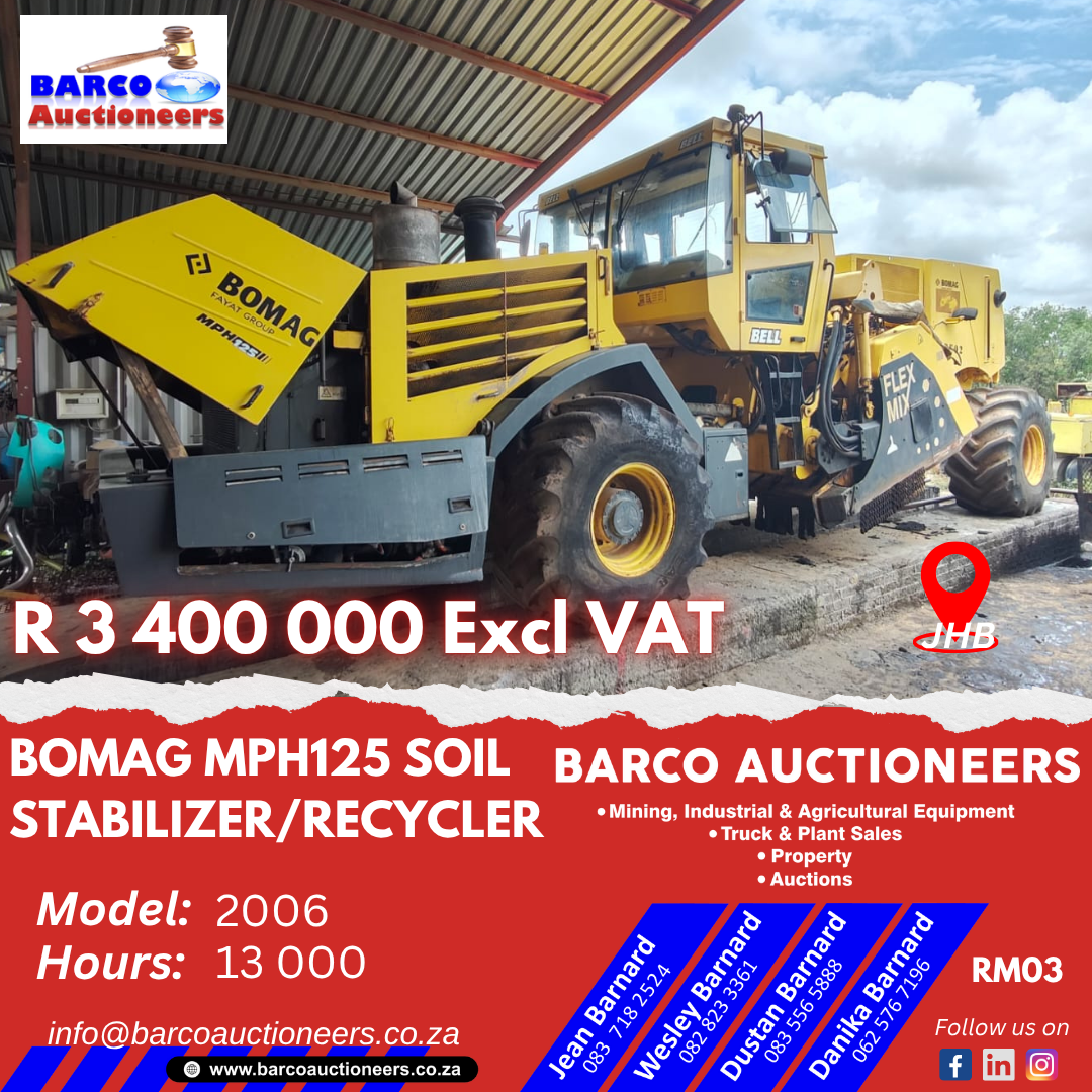 RM03_Bomag MPH125 Soil stabilizer/recycler 2006 model