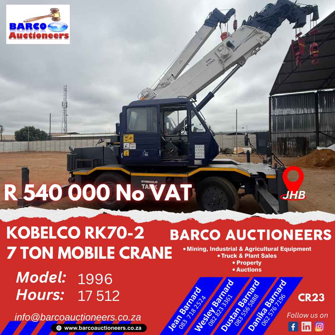 CR23_Kobelco RK70-2 mobile crane 7 ton 