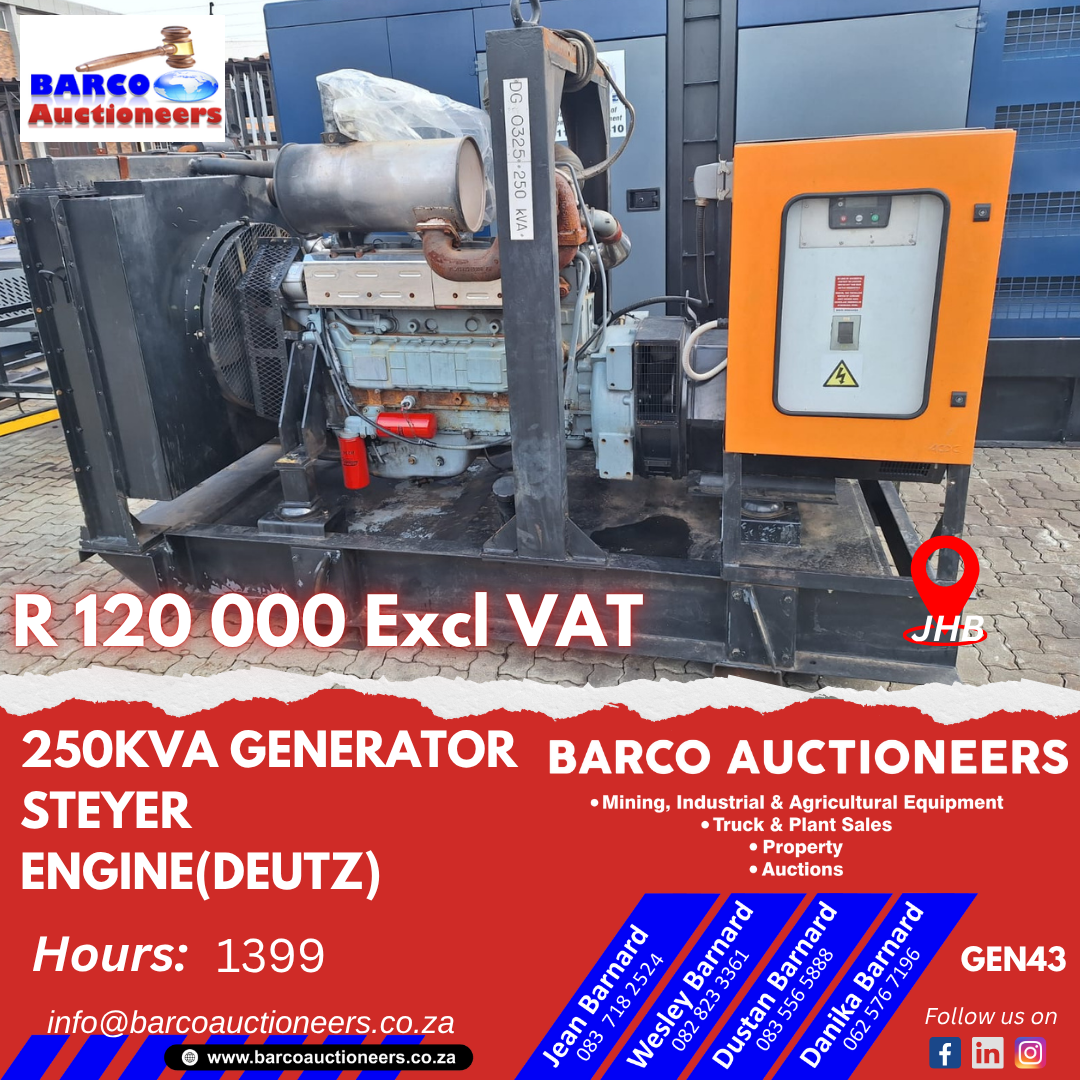 GEN43_250KVA Generator Steyer engine(Deutz)