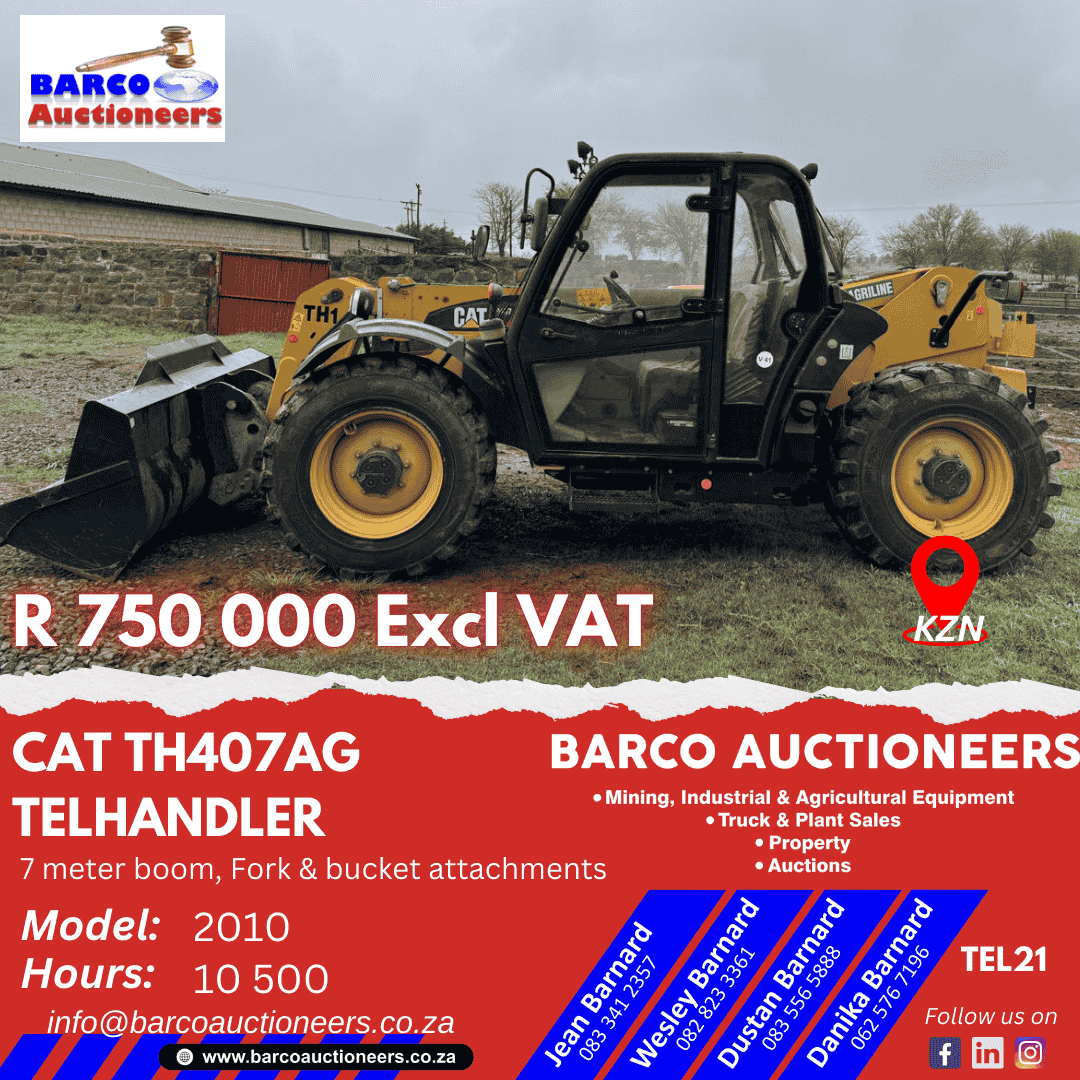 TEL21 Cat TH407AG Telehandler