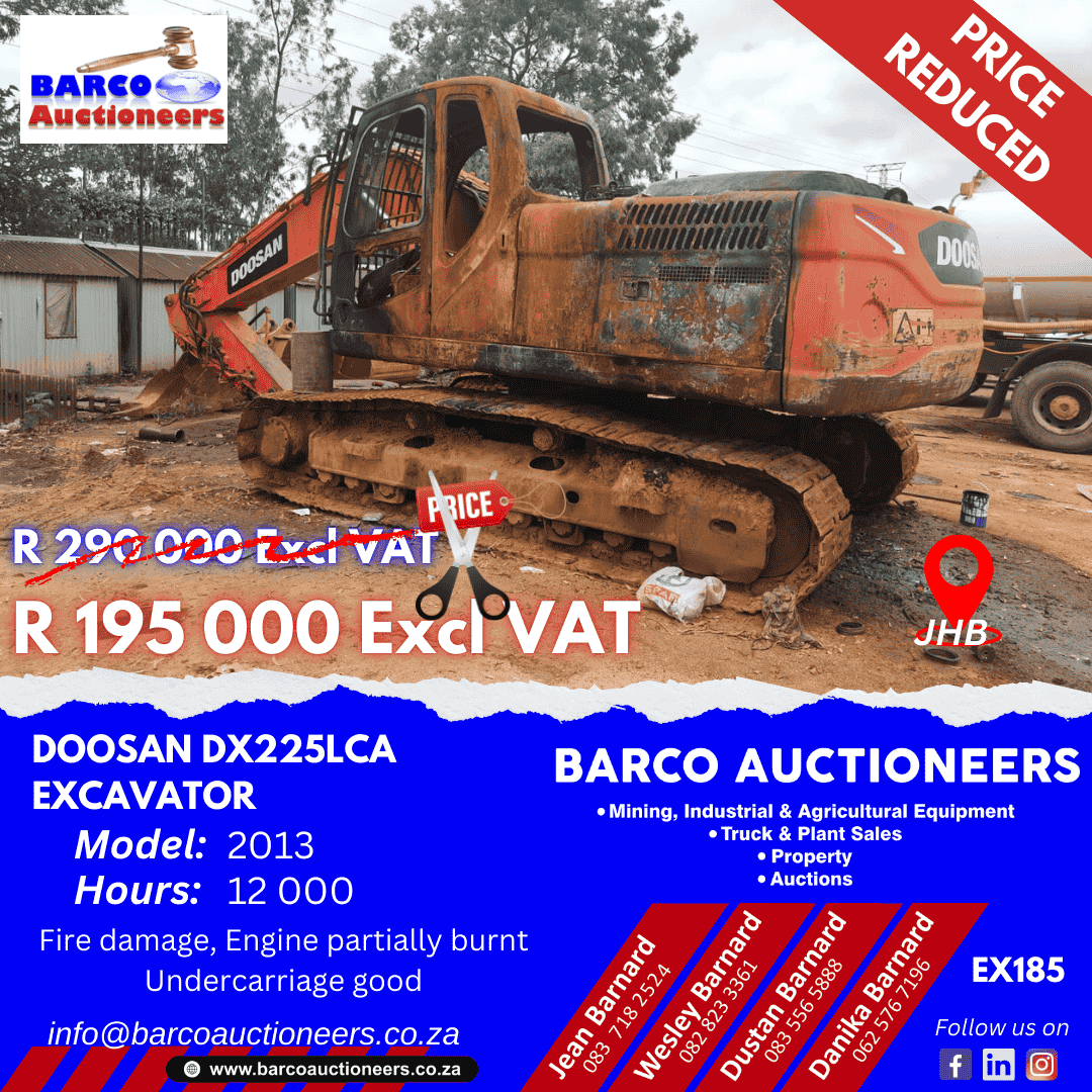 EX185 Doosan DX225LCA Excavator