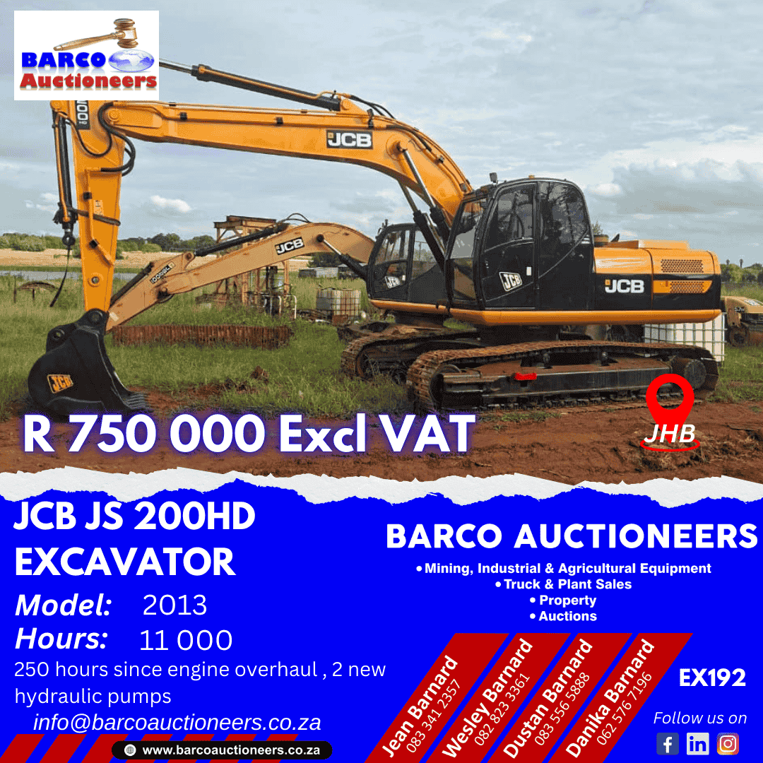 EX192 JCB JS 200HD Excavator