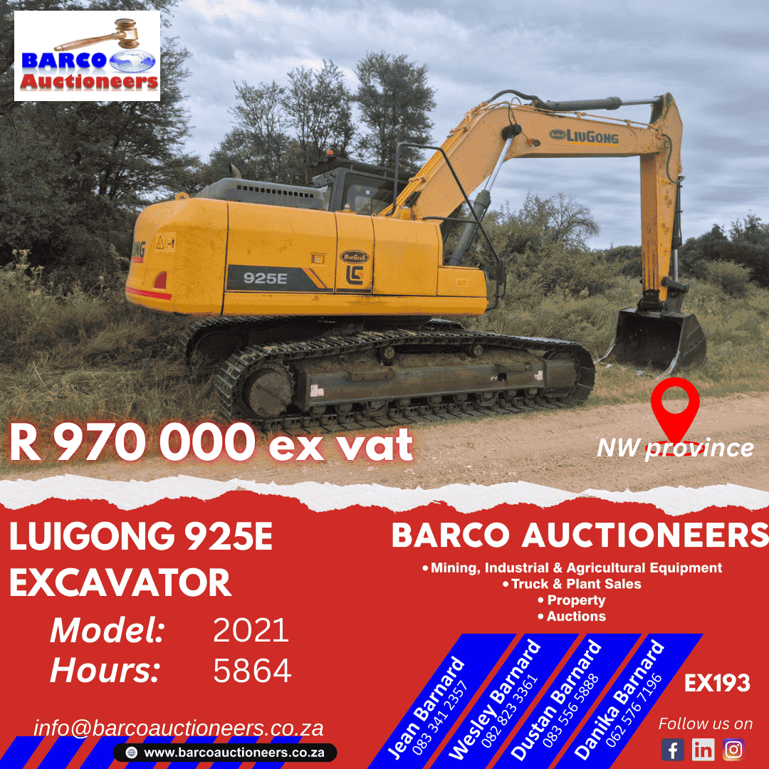 EX193 Luigong 925E Excavator