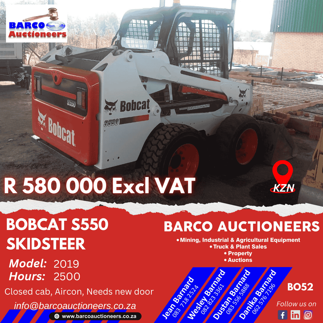 BO52 Bobcat S550 Skidsteer