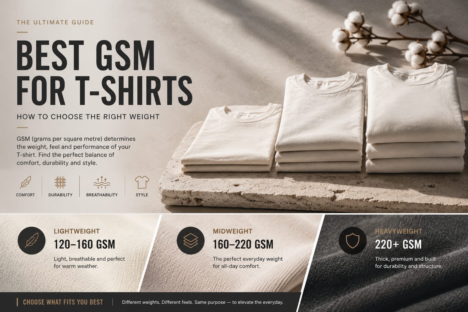 Best GSM for T-Shirts: How to Choose the Right Weight