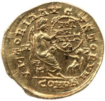 reverse of Honorius RIC X 1211