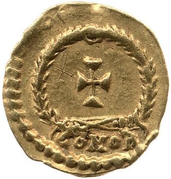 reverse of Anthemius RIC X 2842