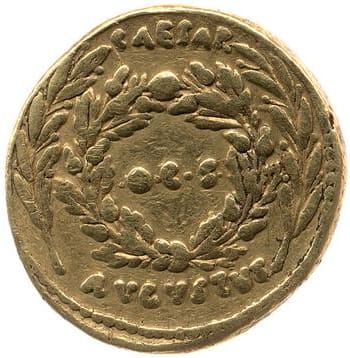 reverse of Augustus RIC I² 302