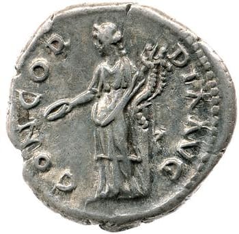 reverse of Hadrian RIC II 2573